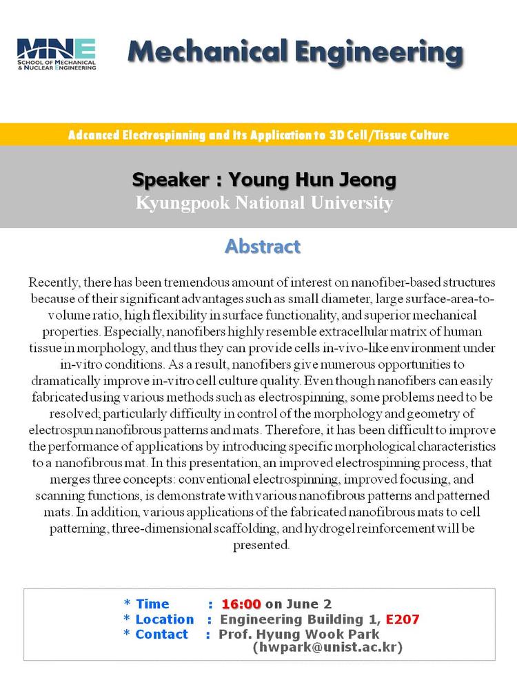 Advanced Electrospinning and Its Application to 3D Cell/Tissue Culture