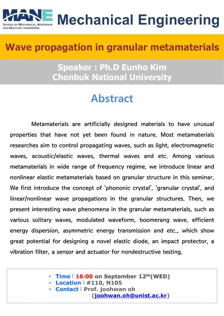 ［MEN］Wave propagation in granular metamaterials