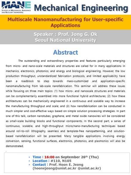 Multiscale Nanomanufacturing for User-specific Applications
