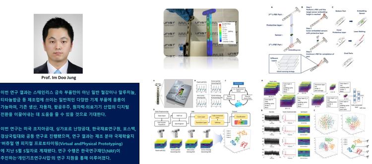 UNIST 기계공학과 정임두 교수팀,  ‘지능형 스테인리스 금속 부품’ 개발